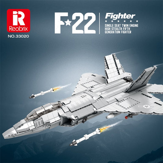 Reobrix 33020 F-22 Kampfjet-Bausätze 
