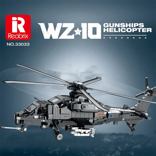 Reobrix 33033 WZ-10 Military Helicopter Building Set