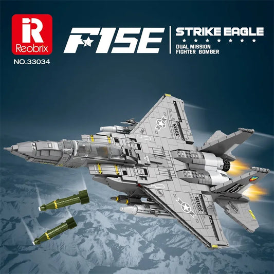 Reobrix 33034 F-15E Fighter Jet Building Sets