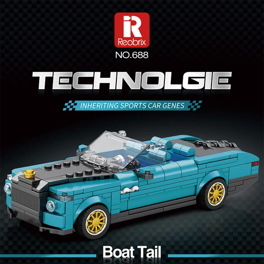 Reobrix 688 Rolls-Royce Boat Tail Toy Car Building Set