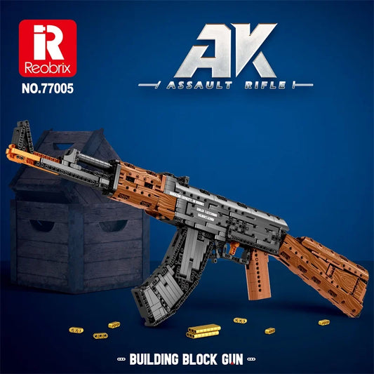 Reobrix 77005 AK47 Building Set with Shooting Function