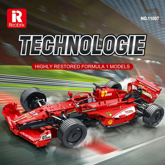 Reobrix 11007 Ferrari F1 Toy Car Building Blocks