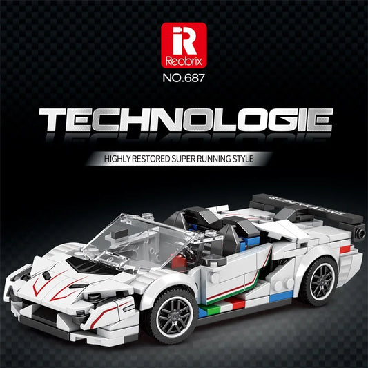 Reobrix 687 SVJ Lamborghini Toy Car Building Set