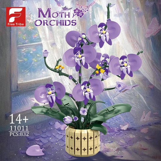 FreeTribe 11011 Moth Orchids