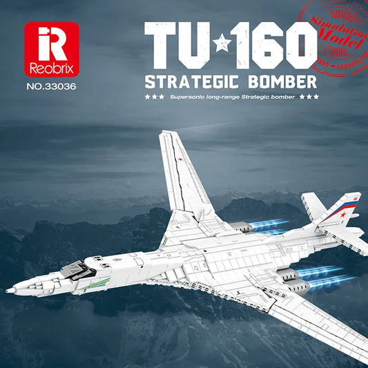 Reobrix 33036 TU-160 Bomber Plane Building Set
