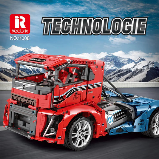 Reobrix 11008 Volvo Truck Toy Building Blocks