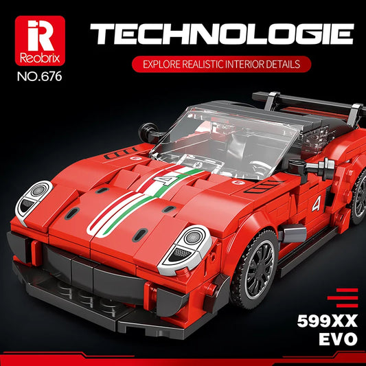 Reobrix 676 Ferrari 599XX EVO Toy Car Building Set