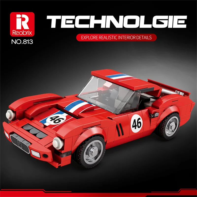 Reobrix 813 Ferrari 250 GTO Toy Car Building Set