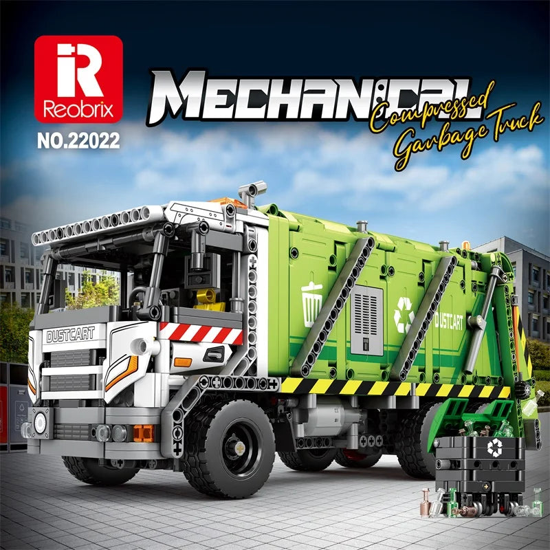 Reobrix 22022 Garbage Truck Building Set