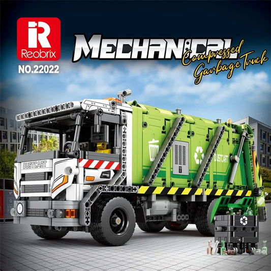 Reobrix 22022 Garbage Truck Building Set