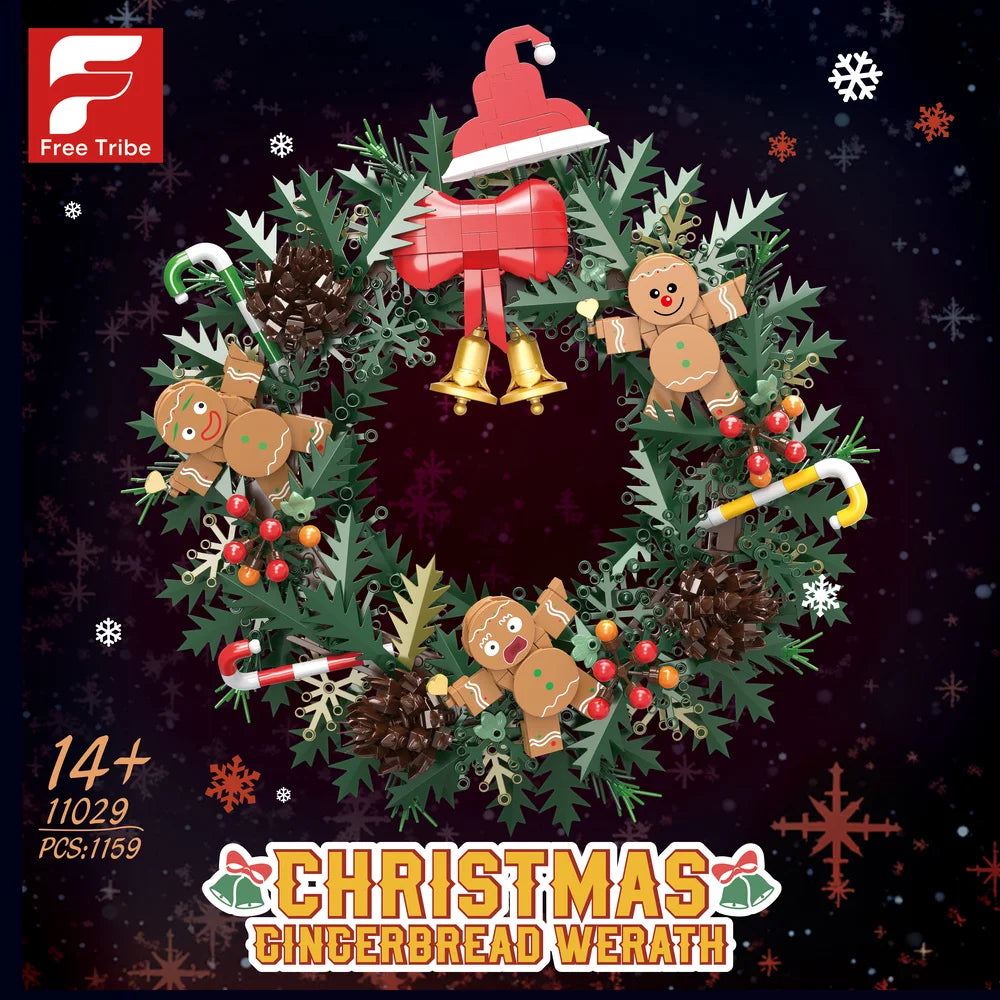 FreeTribe 11029 Christmas Gingerbread Wreath