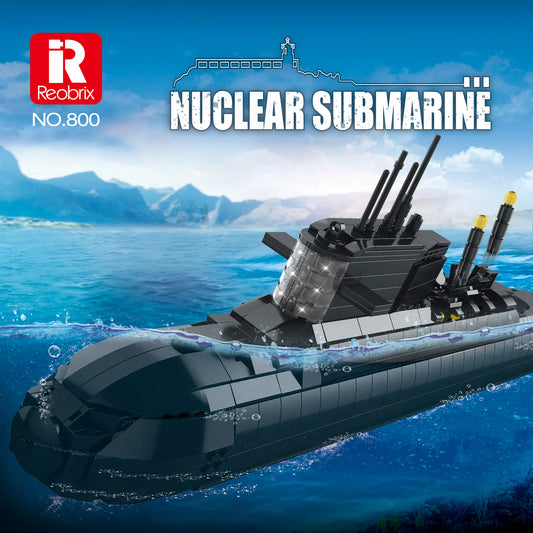 Reobrix 800 Military Nuclear Submarine Building Set
