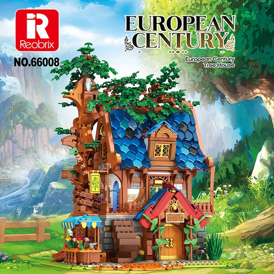 Reobrix 66008 Medieval Tree House Building Set
