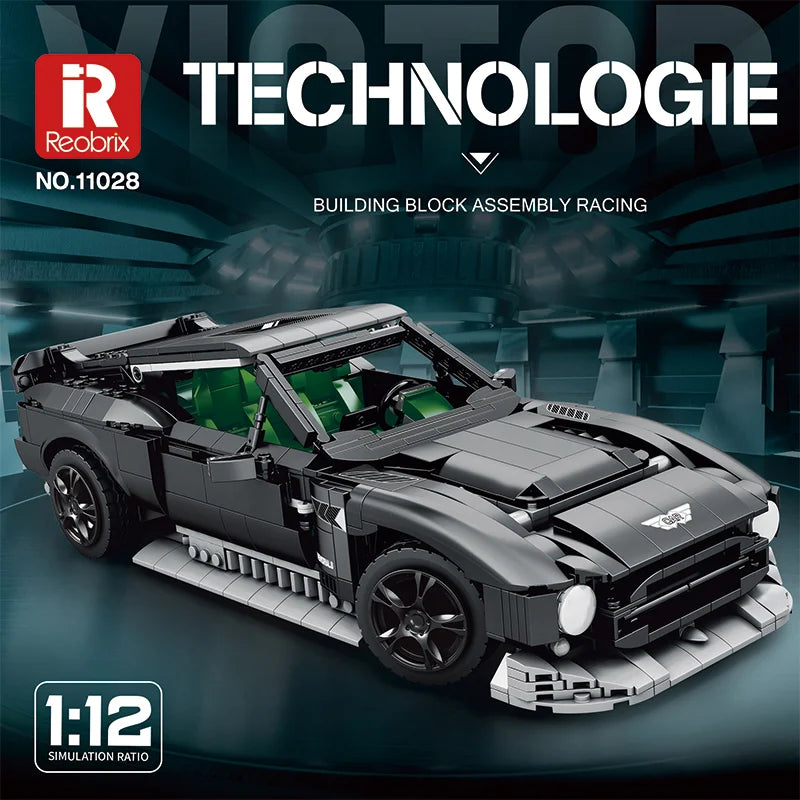 Reobrix 11028 Aston Martin Victor Toy Car Building Blocks