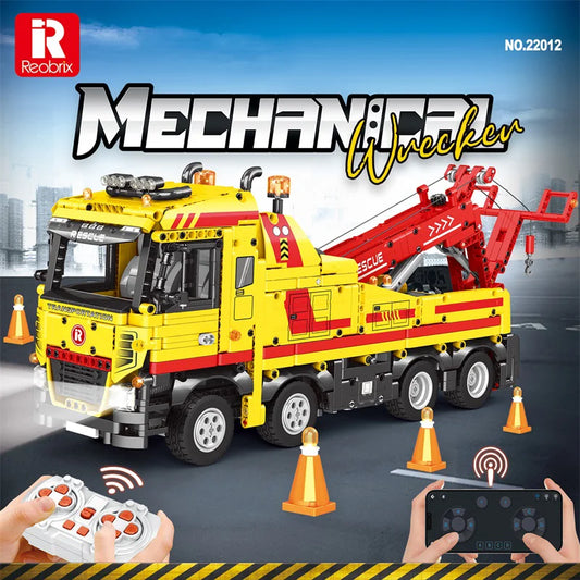 Reobrix 22012 Wrecker Truck Building Set