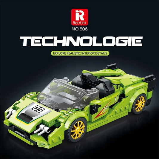 Reobrix 806 Lamborghini FKP 37 Toy Car Building Set