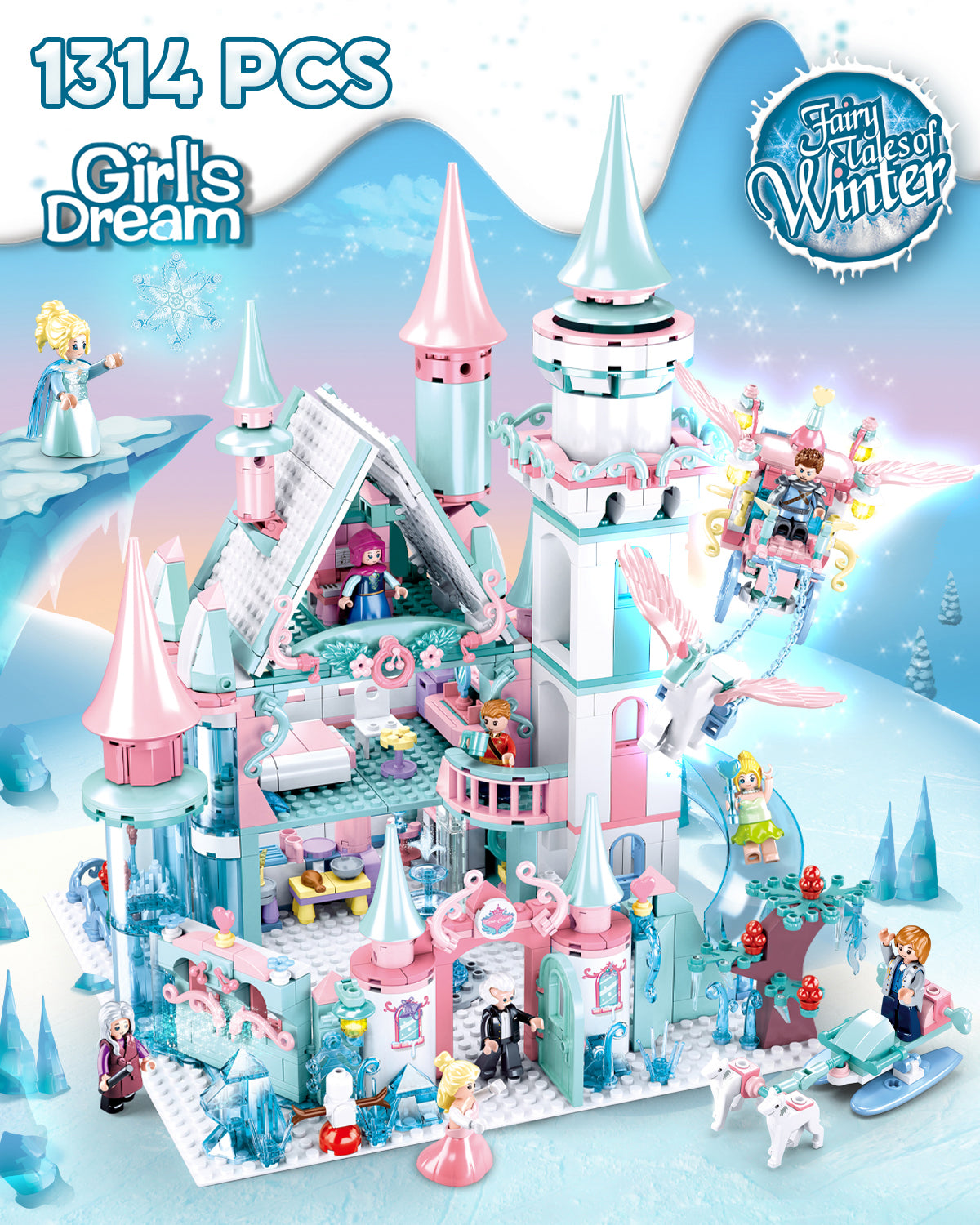 Frozen Castle Girl Set, 1314 Teile