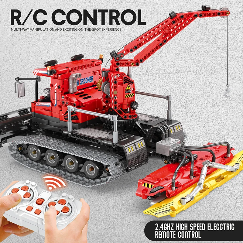 Reobrix 22019 Snow Plow Truck Building Set