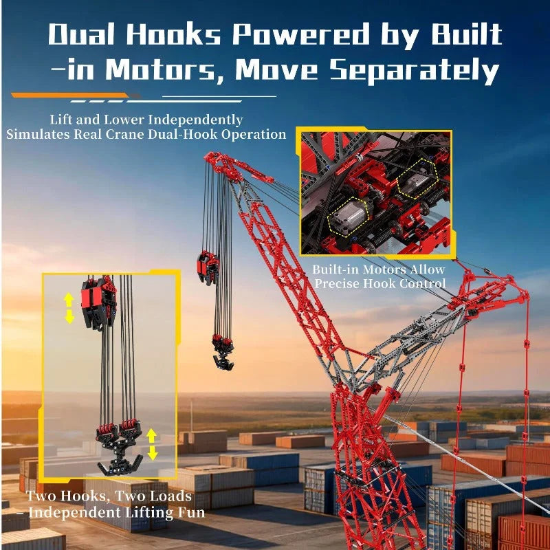 Reobrix 22028 Ultra-Large Heavy Lift Crane SK6000 1:80