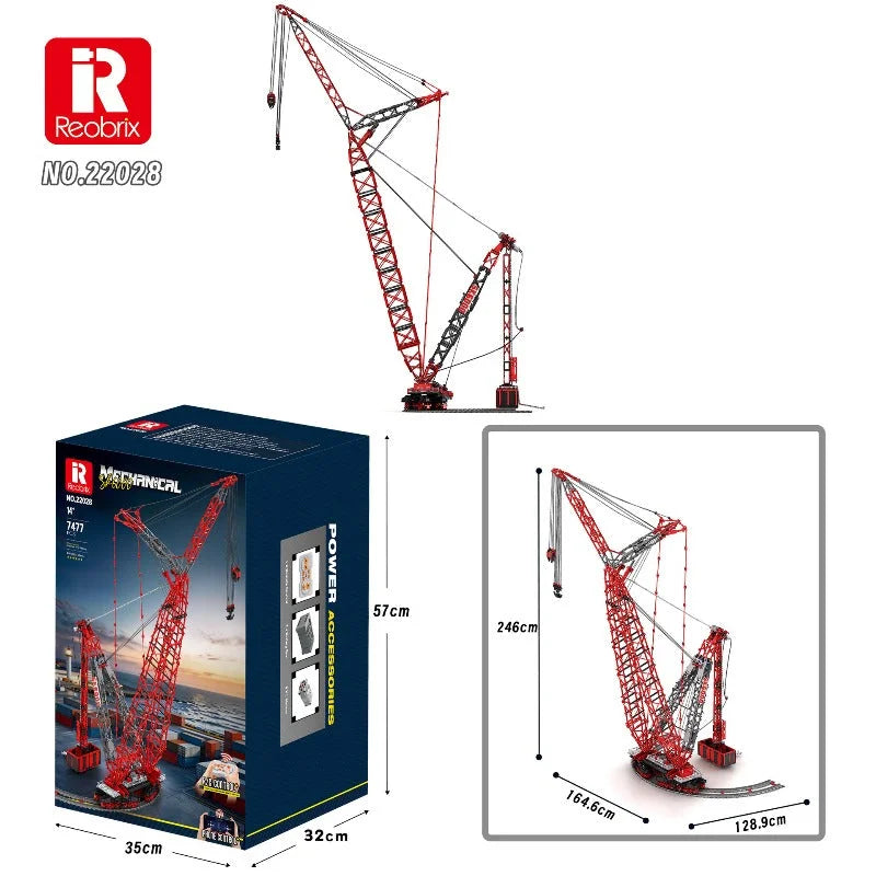 Reobrix 22028 Ultra-Large Heavy Lift Crane SK6000 1:80