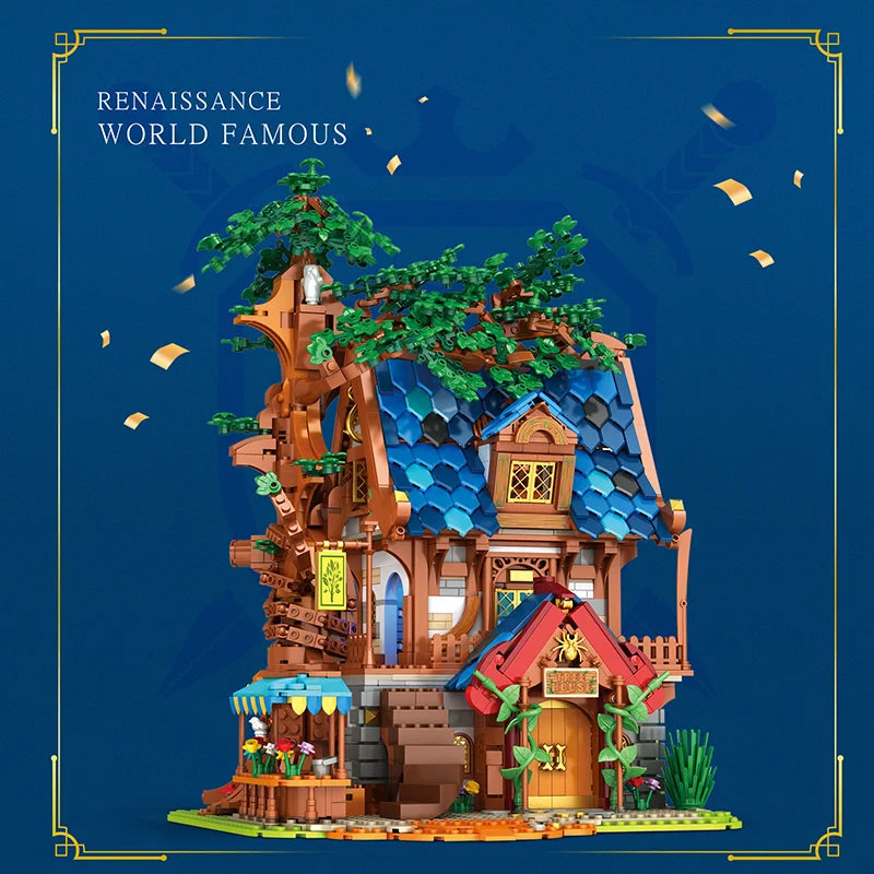 Reobrix 66008 Medieval Tree House Building Set