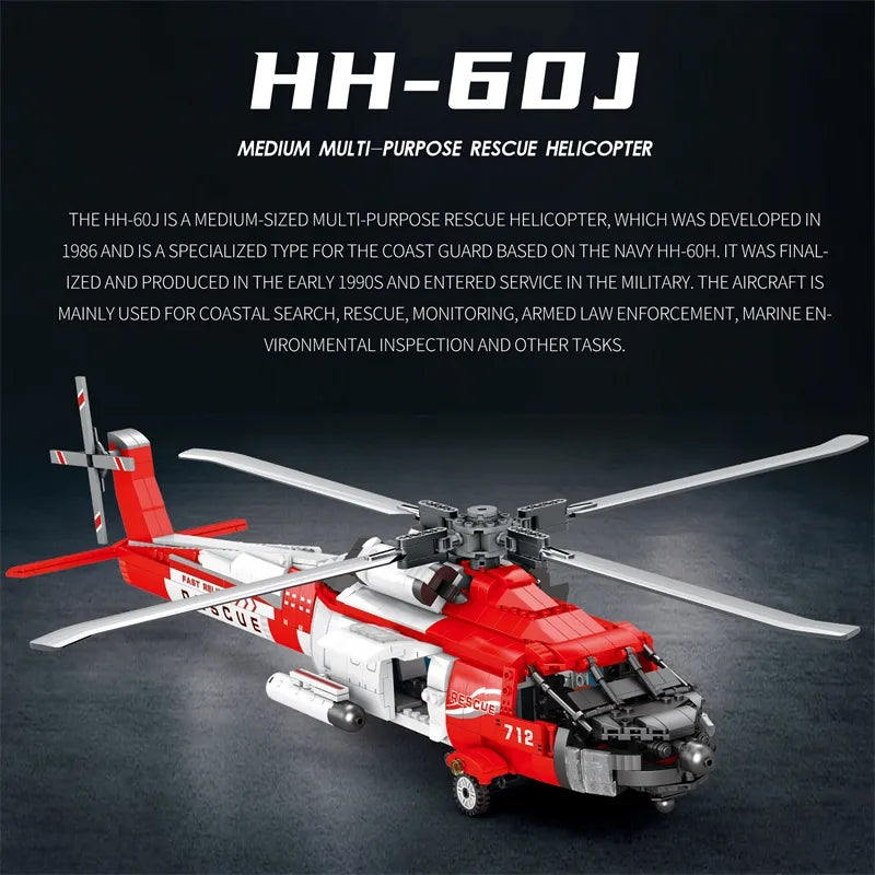 Reobrix 33026 HH-60J Rescue Helicopter Building Set