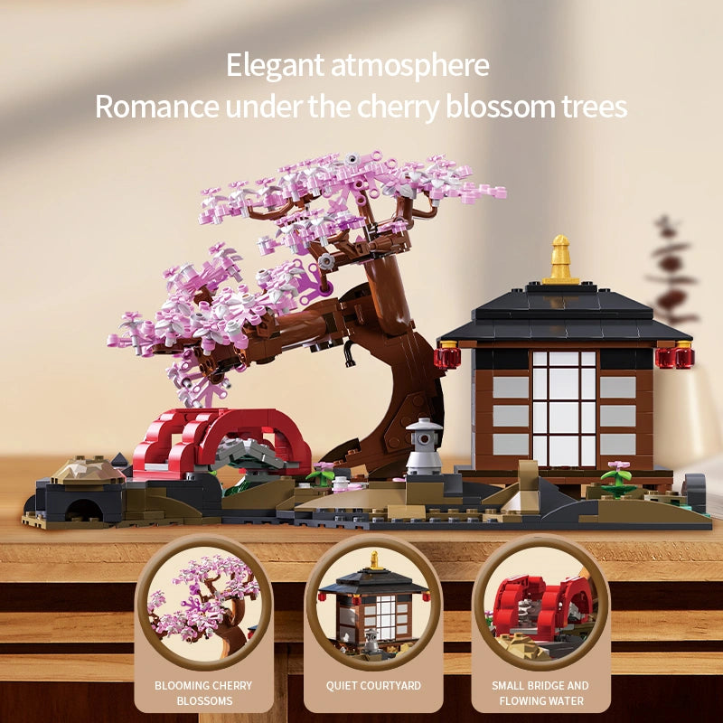 Xbert 66100 Cherry Blossom Garden Building Set