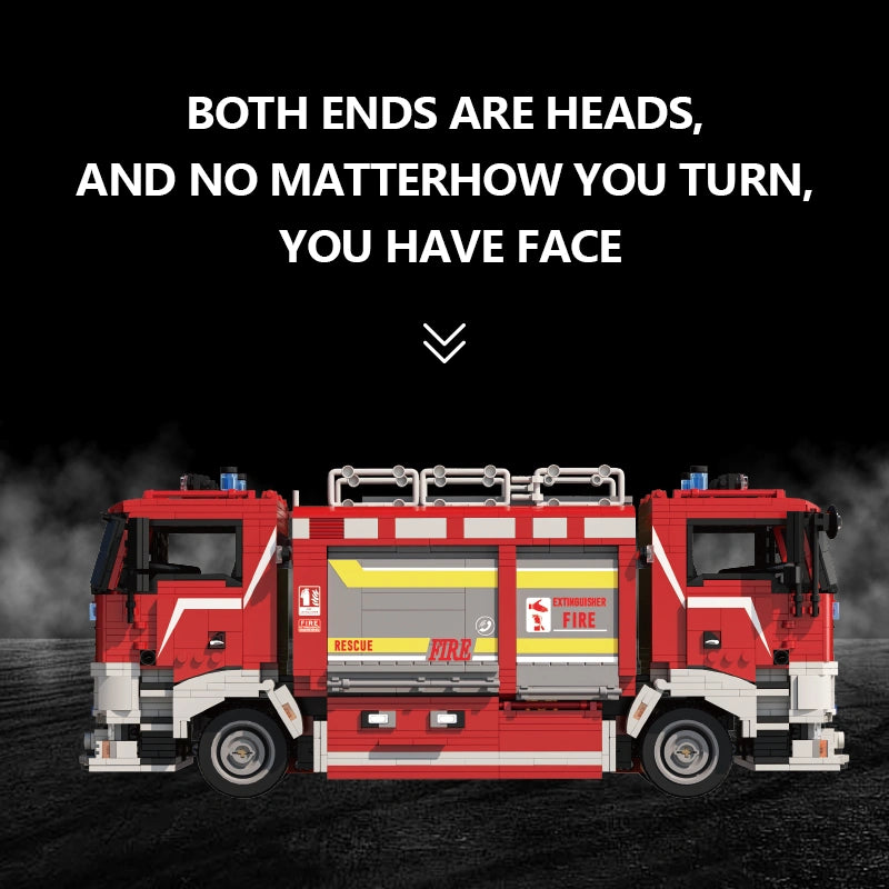 Xbert 66061 Bi-Directional Driving Fire Rescue Vehicle Building Set