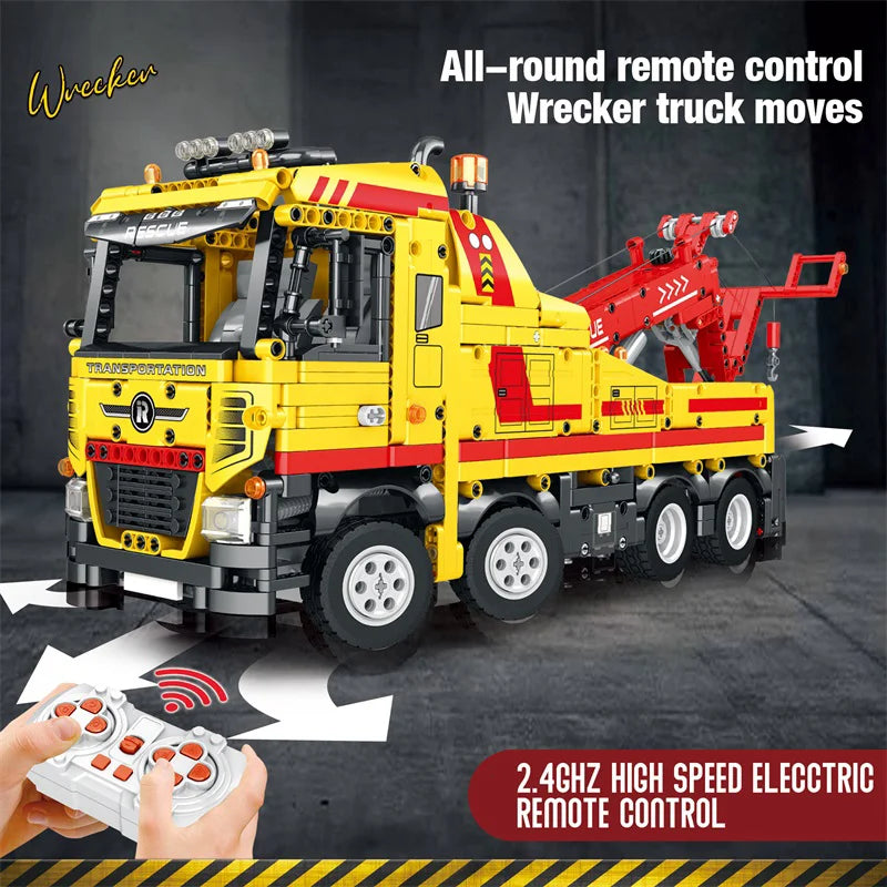 Reobrix 22012 Wrecker Truck Building Set
