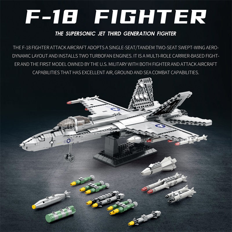 Reobrix 33022 F-18 Fighter Jet Building Sets