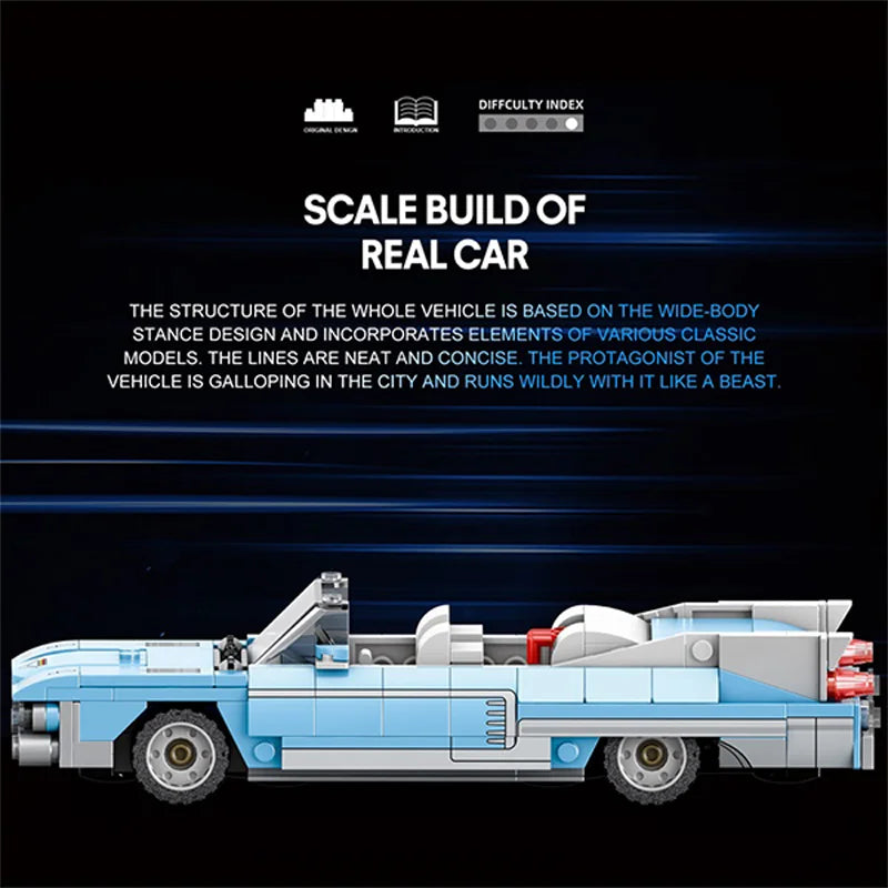 Reobrix 809 Eldorado Toy Car Building Set
