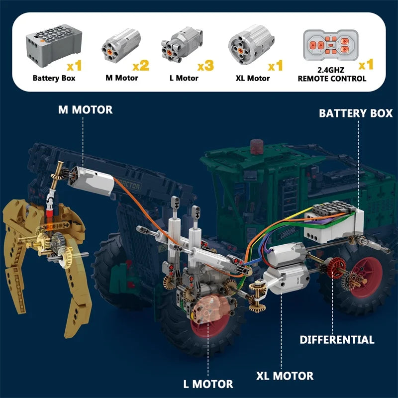 Reobrix 22027 Tractor Building Set
