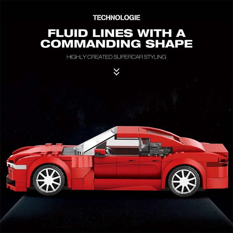 Reobrix 820 Tesla Toy Car Building Set