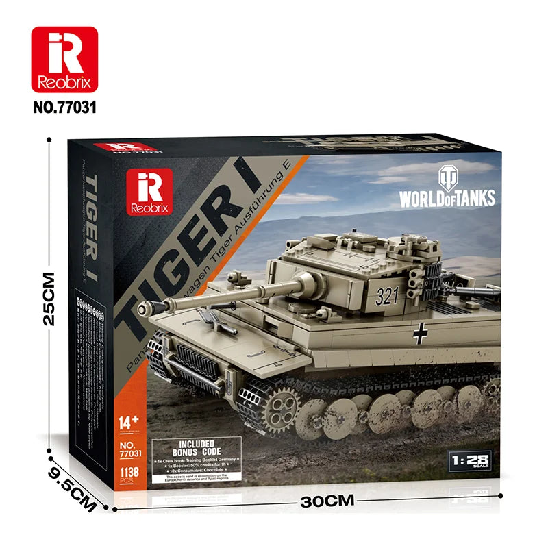 Reobrix 77031 Tiger I Tank