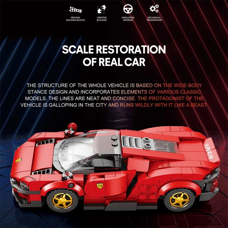 Reobrix 11027 Ferrari Daytona SP3 Building Set