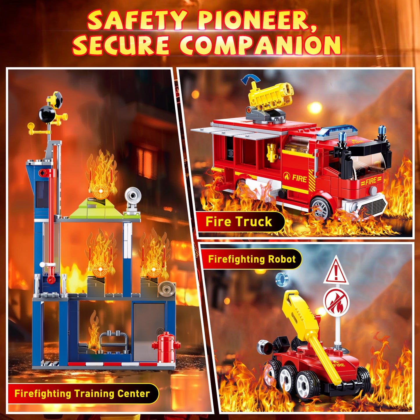 Campaign City Feuerwehr-Übungsset, 585 Teile