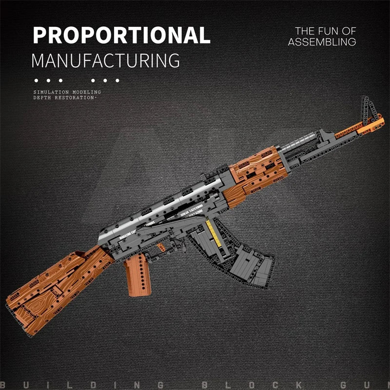 Reobrix 77005 AK47 Building Set with Shooting Function