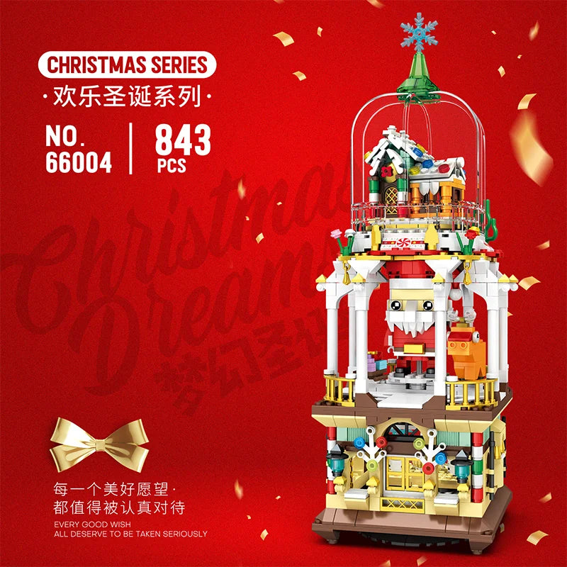 Reobrix 66004 Santa Claus Building Set with LED