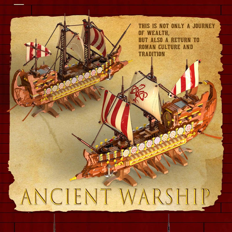 BAKA 33303 Ancient Warship Building Set