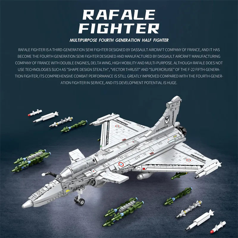 Reobrix 33035 Dassault Rafale Model Building Sets