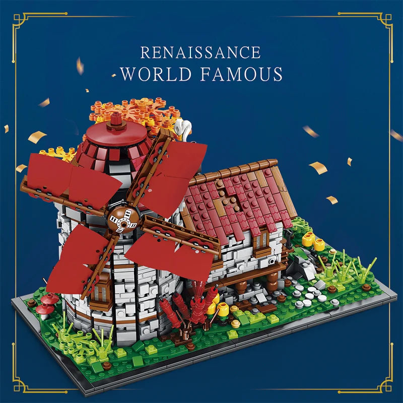 Reobrix 66014 Medieval Windmill Building Set