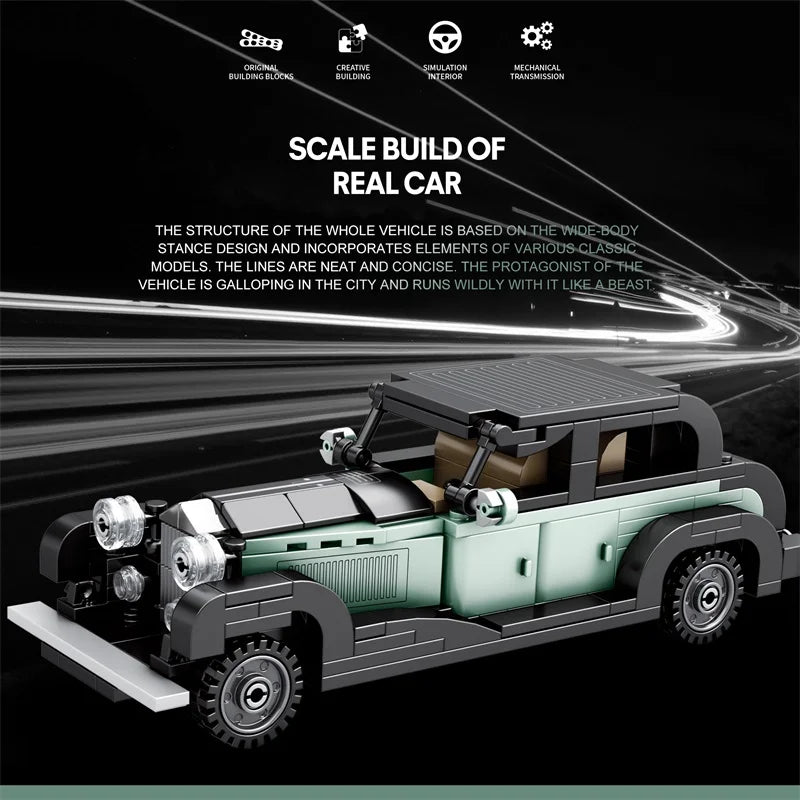 Reobrix 811 Bentley 8 Litre Toy Car Building Set