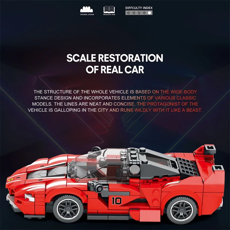 Reobrix 686 Ferrari FXX-K Toy Car Building Set