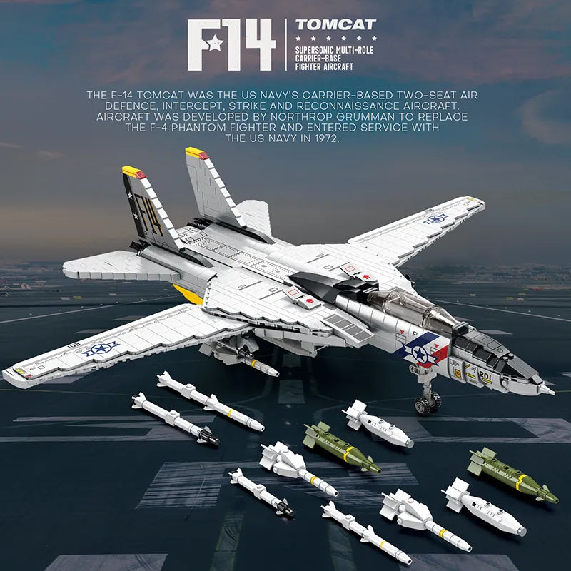 Reobrix 33032 F-14 Tomcat Building Set