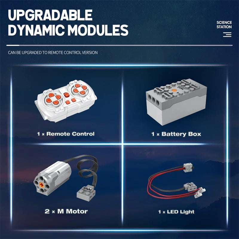 Reobrix 99003 Space Science Station Roving Vehicle Building Set