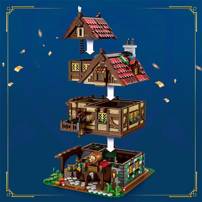 Reobrix 66018 Medieval Tavern Building Set