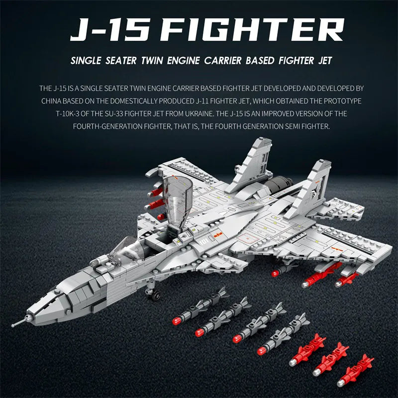 Reobrix 33028 J-15 Fighter Jet Building Set