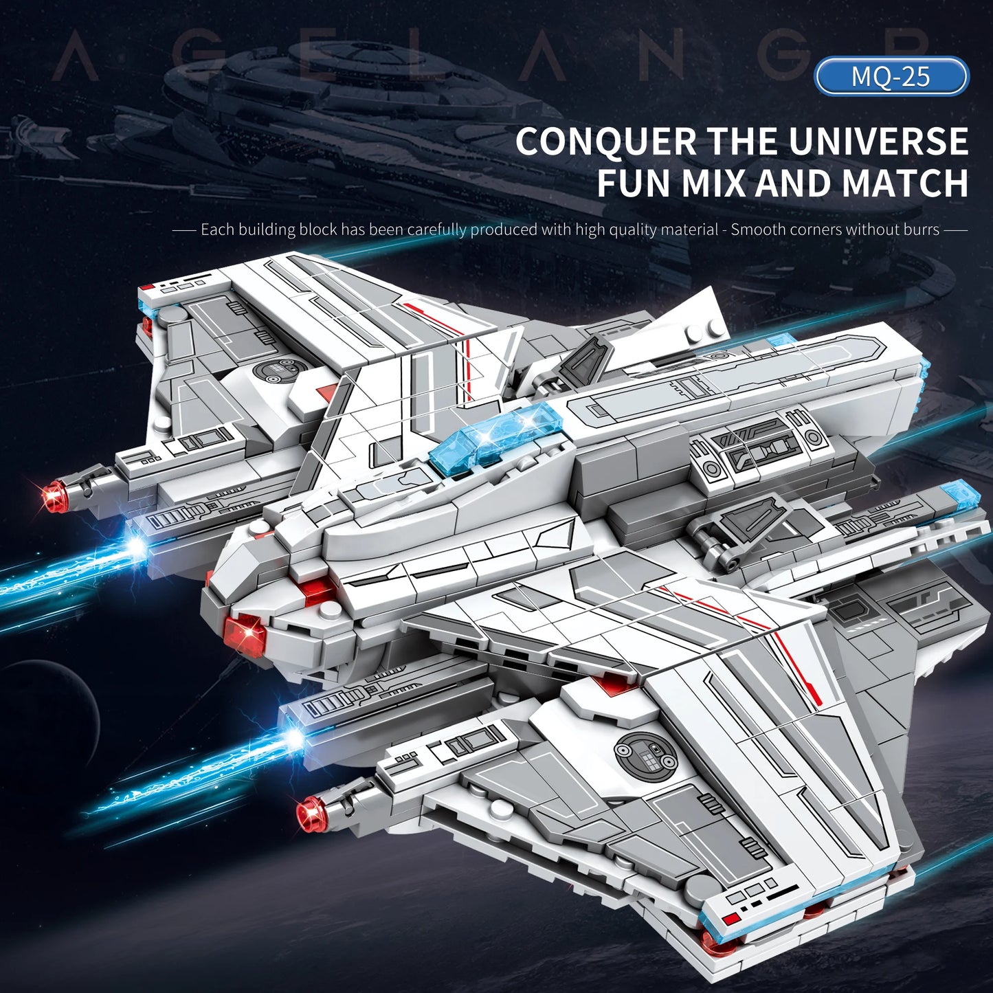 Reobrix 787 MQ-25 Stingray Building Blocks Set