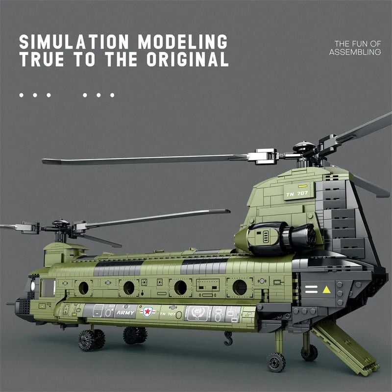 Reobrix 33031 CH-47 Helicopter Building Set