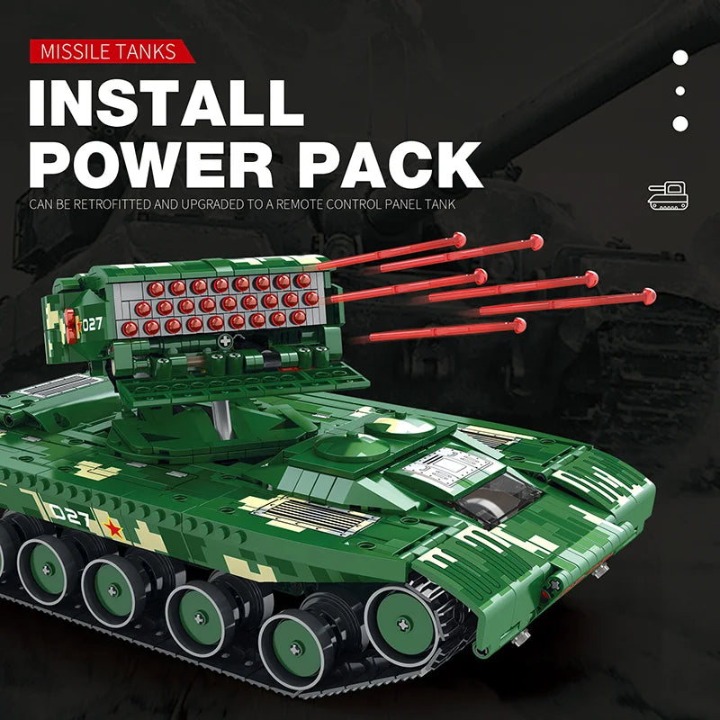 Reobrix 55027 Missile Tank Building Set with Light